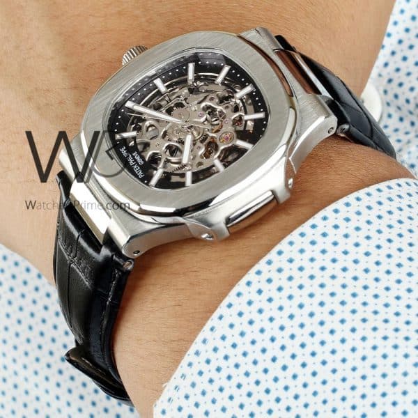 PATEK PHILIPPE WATCH WITH leather BLACK BELT | Watches Prime