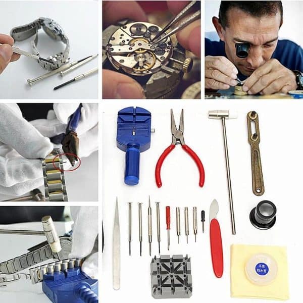 19 pcs Watch Tools Watch Opener Remover Spring Bar Repair Pry Screwdriver Clock Repair Tool Kit