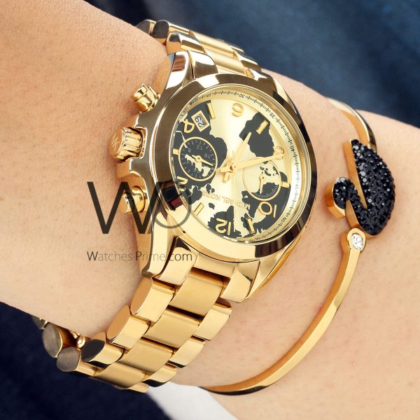 Michael Kors Chronograph Watch Two tone Dial | Watches Prime