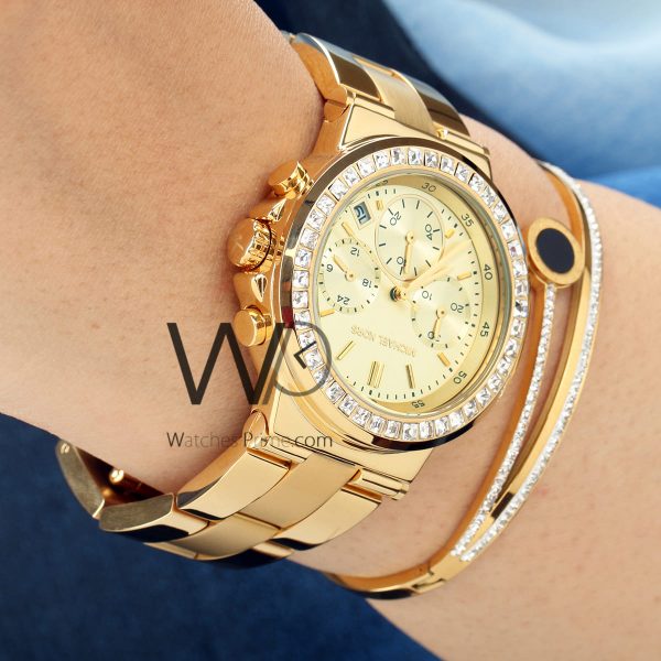Michael Kors Chronograph Gold Women's Watch | Watches Prime