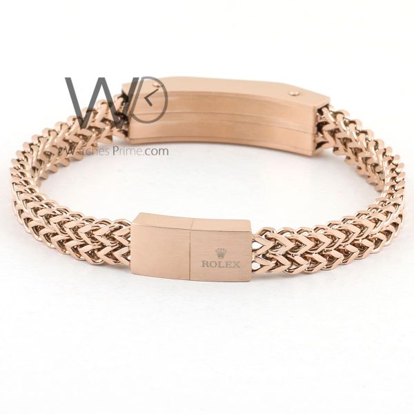 Rolex rose gold stainless steel men's bracelet | Watches Prime