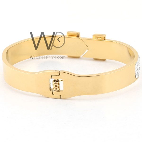 Hermes gold metal women bracelet | Watches Prime