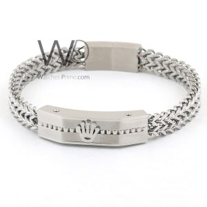 Rolex stainless steel silver men's bracelet | Watches Prime