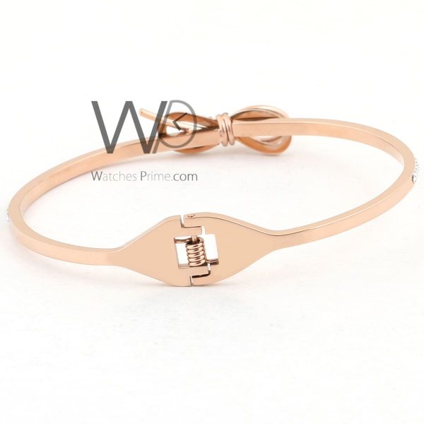 Bowknot women bracelet rose gold metal | Watches Prime