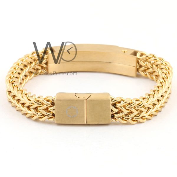 Montblanc gold metal men's bracelet | Watches Prime