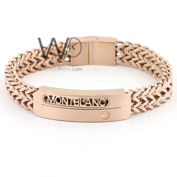 Montblanc metal rose gold men's bracelet | Watches Prime