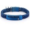 Montblanc blue metal men's bracelet
