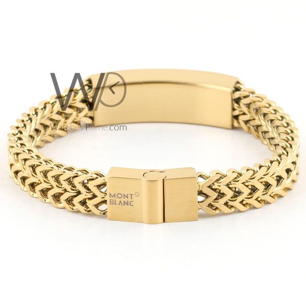 Montblanc gold stainless steel men's bracelet | Watches Prime