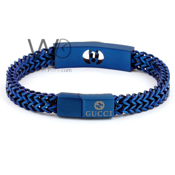 Gucci blue metal men's bracelet | Watches Prime