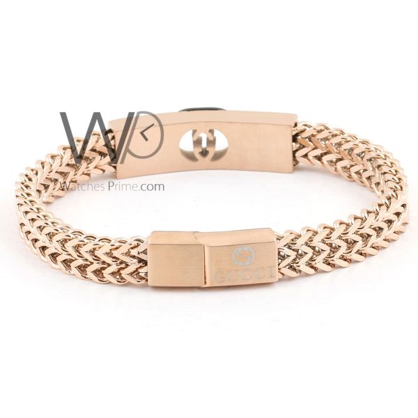 Gucci rose gold metal men's bracelet | Watches Prime