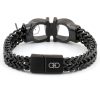 Ferragamo black metal men's bracelet | Watches Prime Ferragamo black metal men's bracelet | Watches Prime