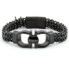 Ferragamo black metal men's bracelet | Watches Prime Ferragamo black metal men's bracelet | Watches Prime