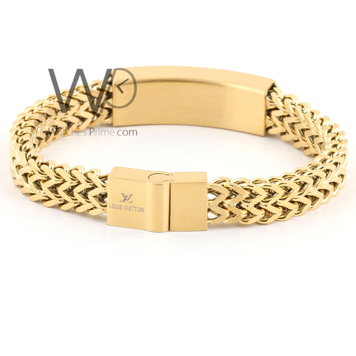 Louis Vuitton LV rose gold metal men bracelet | Watches Prime