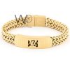 Louis vuitton lv gold metal men bracelet