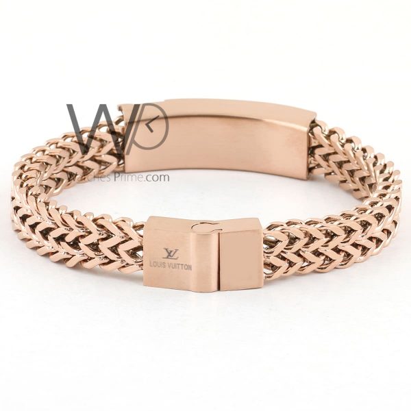 Louis Vuitton LV men bracelet rose gold metal | Watches Prime