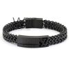 Louis vuitton black metal men's bracelet