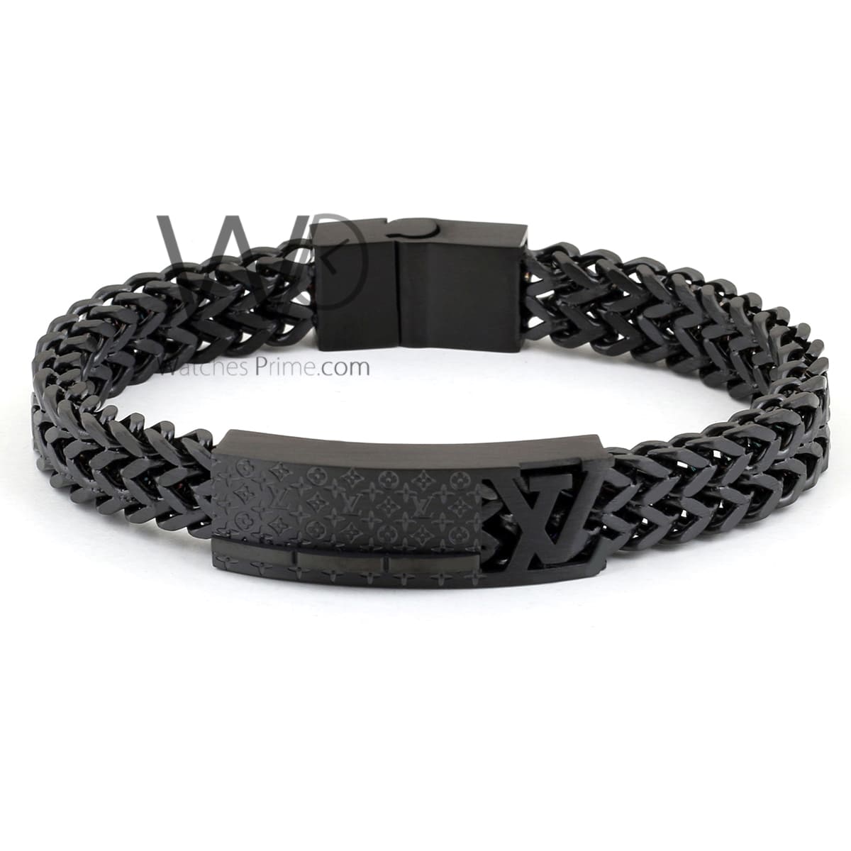 Louis Vuitton black metal men's bracelet