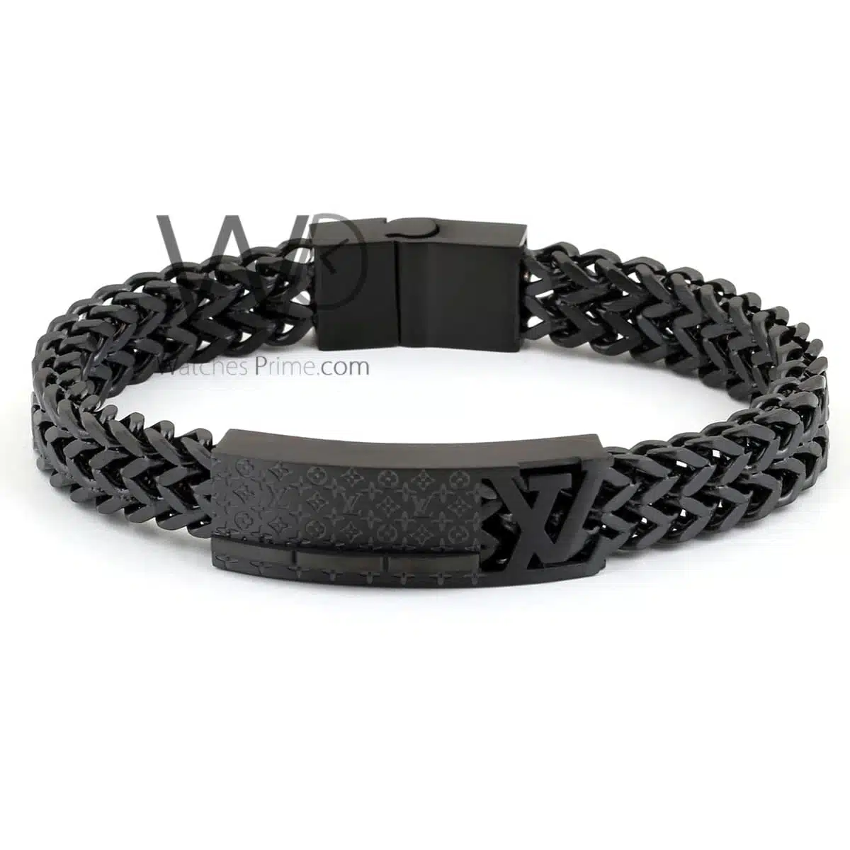 Louis Vuitton black metal men's bracelet | Watches Prime