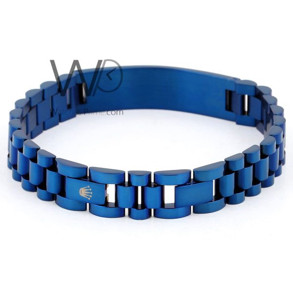 Rolex metal blue men's bracelet | Watches Prime