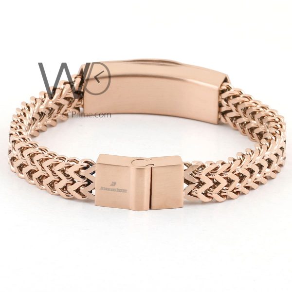 Audemars Piguet AP metal rose gold men bracelet | Watches Prime