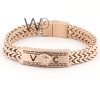Versacemetal rose gold men's bracelet