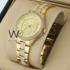 Michael kors chronograph gold watch
