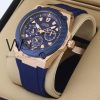 Guess Men's Watch with Blue Rubber Belt | Watches Prime Guess Men's Watch with Blue Rubber Belt | Watches Prime