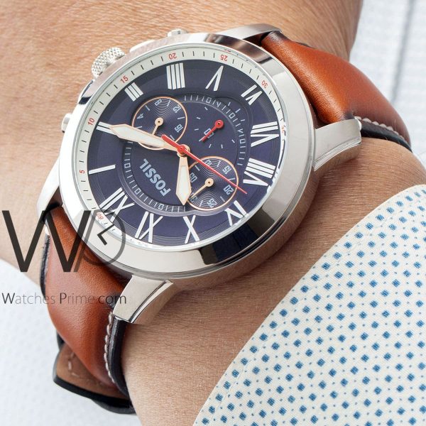 Fossil Grant Chronograph with Blue dial | Watches Prime