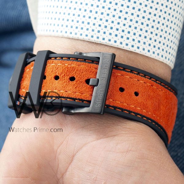 Roger Dubuis Men's Watch Orange Rubber strap | Watches Prime