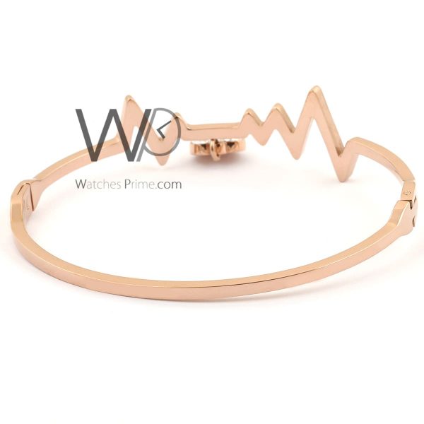 ECG rose gold metal women bracelet | Watches Prime