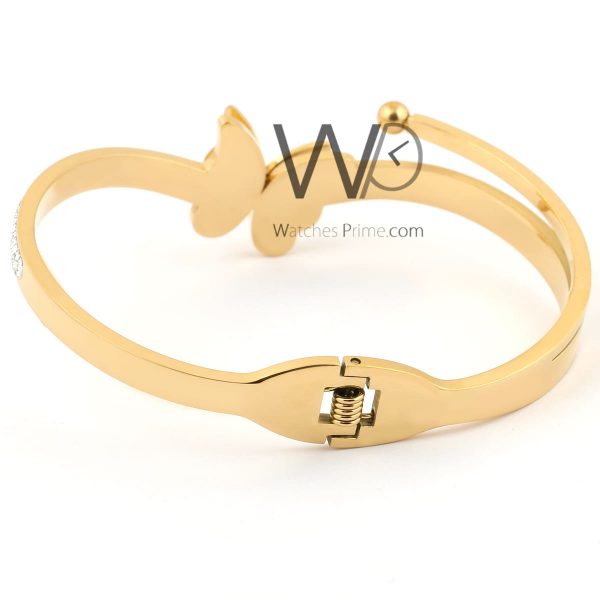 Butterfly gold metal women bracelet | Watches Prime
