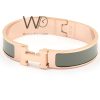 Hermes metal rose gold women's bracelet