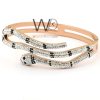 Women snake stainless rose gold bracelet