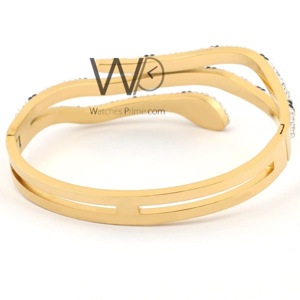 Snake women bracelet gold stainless steel | Watches Prime