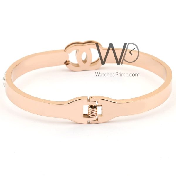 Channel metal rose gold women's bracelet | Watches Prime