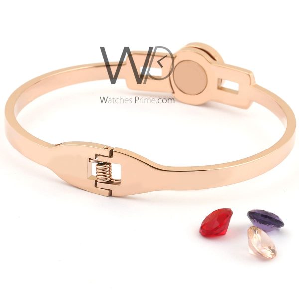 Bvlgari stainless steel rose gold women bracelet | Watches Prime