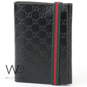 Gucci leather wallet for men black | Watches Prime