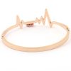 ECG metal rose gold women bracelet | Watches Prime