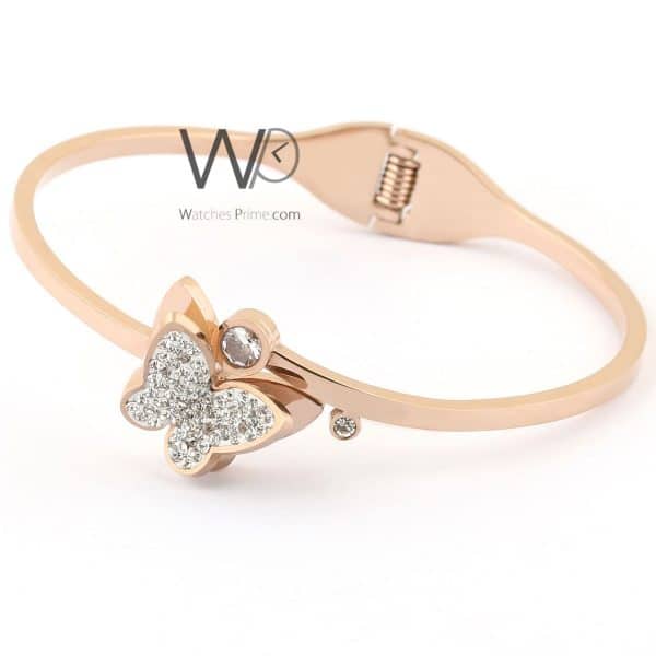 Butterfly women bracelet metal rose gold | Watches Prime   