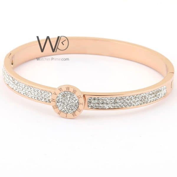 Latin Numbers women bracelet metal rose gold | Watches Prime   
