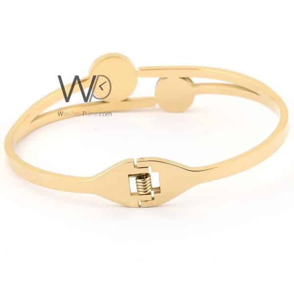 Women bracelet with diamonds gold metal | Watches Prime   