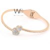 Hearts metal rose gold women bracelet