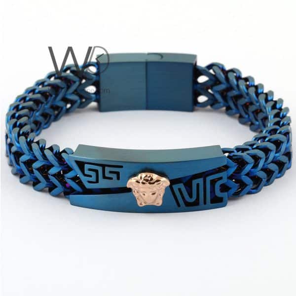 Versace metal blue men's bracelet | Watches Prime   