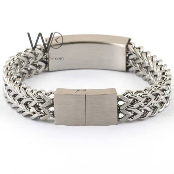 Versace metal silver men's bracelet | Watches Prime