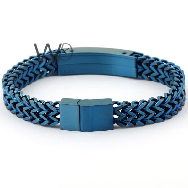 Versace blue metal men's bracelet | Watches Prime