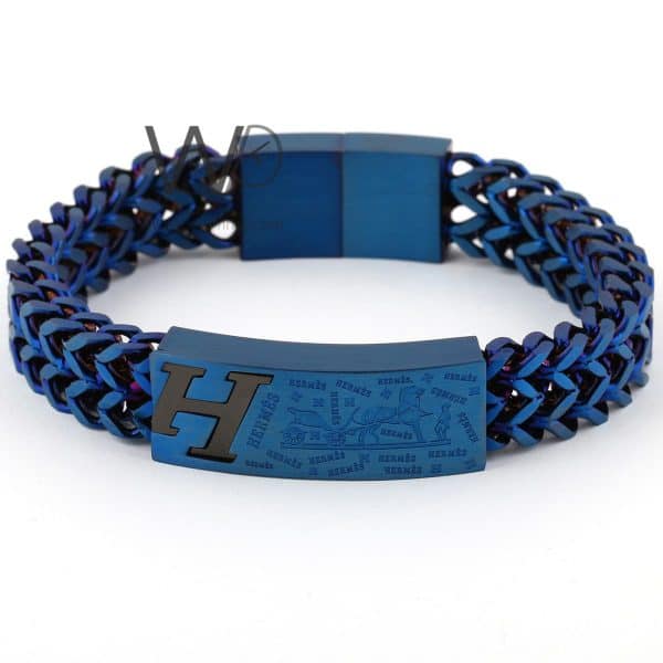 Hermes metal blue men's bracelet | Watches Prime   