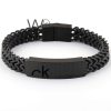 Calvin klein ck black metal men's bracelet