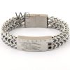 Burberry silver metal men's bracelet | Watches Prime