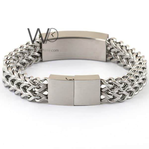Burberry silver metal men's bracelet | Watches Prime