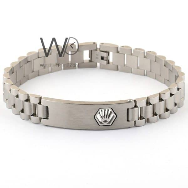 Rolex metal silver men bracelet | Watches Prime   